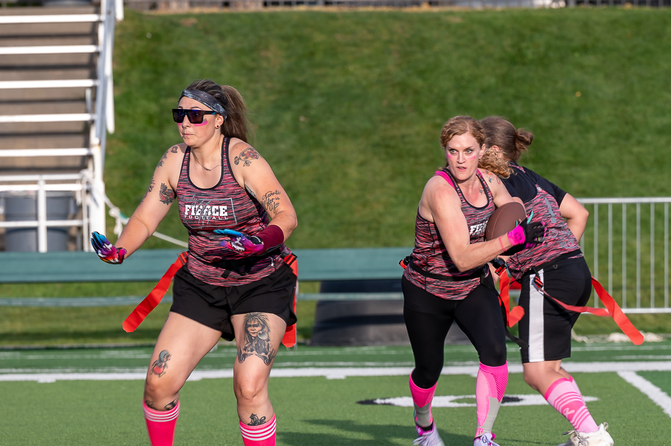 Lady fierce women's contact flag football team